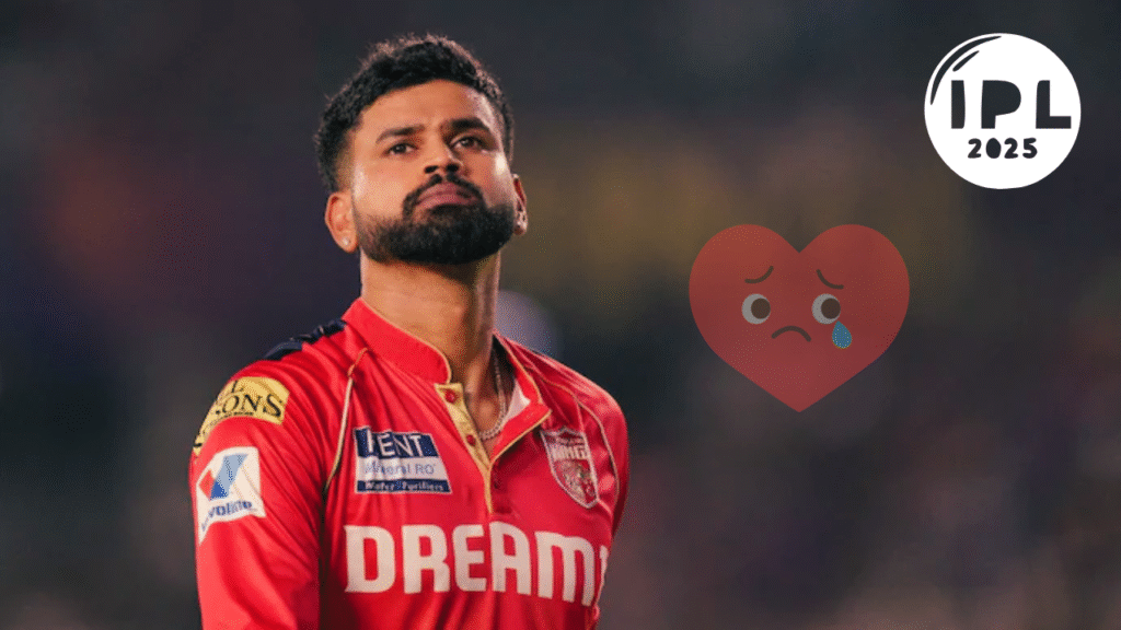 Shreyas Iyer walks off the field dejected after Punjab Kings' narrow loss to Royal Challengers Bengaluru in the IPL 2025 final.